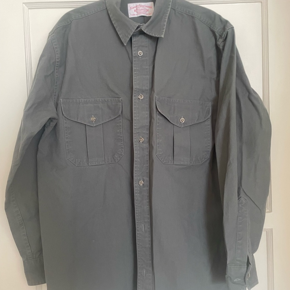 Filson Gray Casual Button Down Shirt